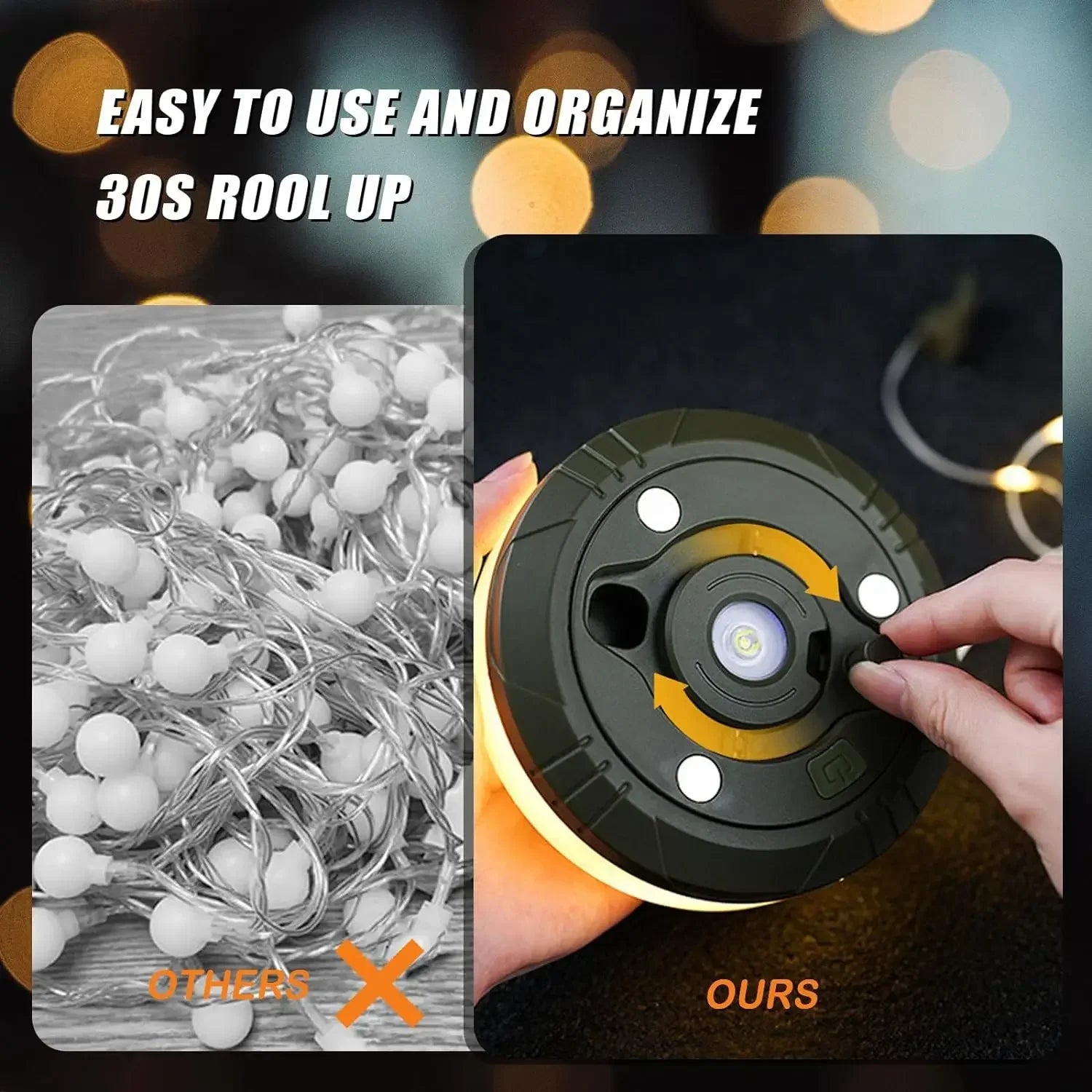 LED-Lichterkette , Powerbank & Taschenlampe