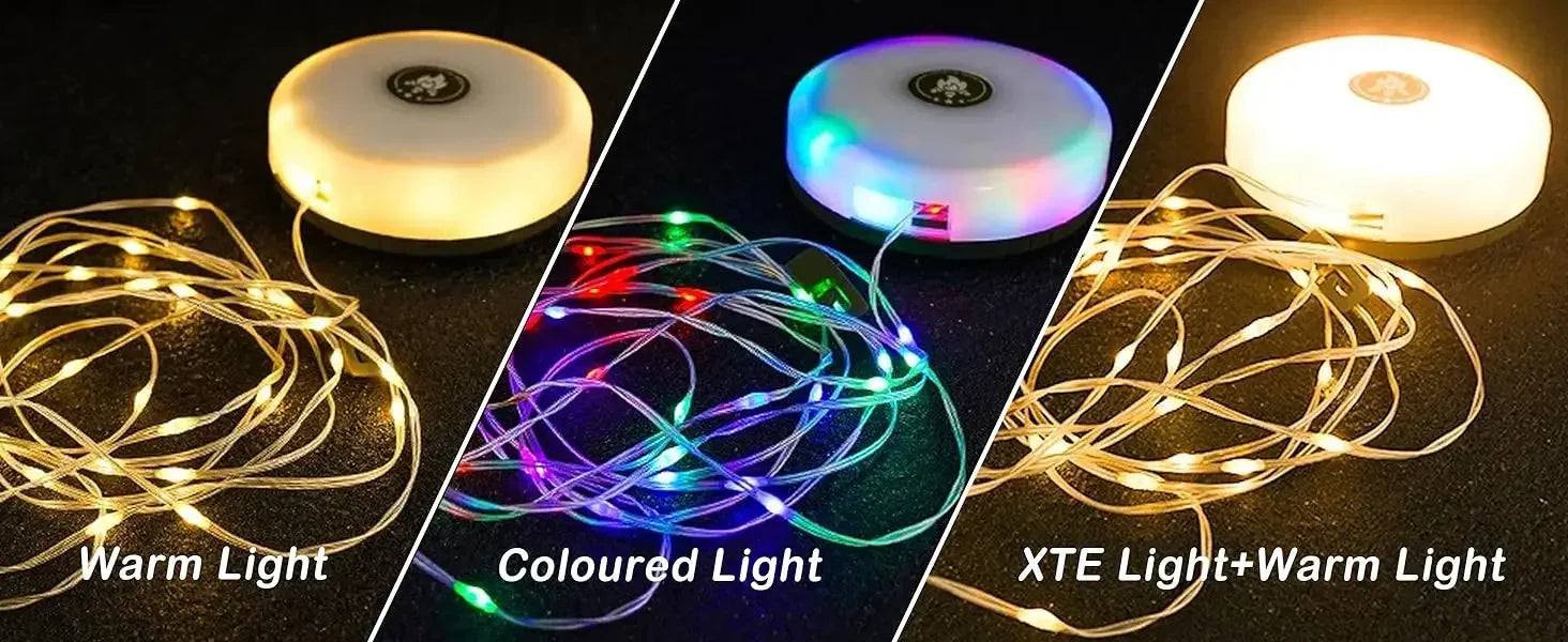 LED-Lichterkette , Powerbank & Taschenlampe