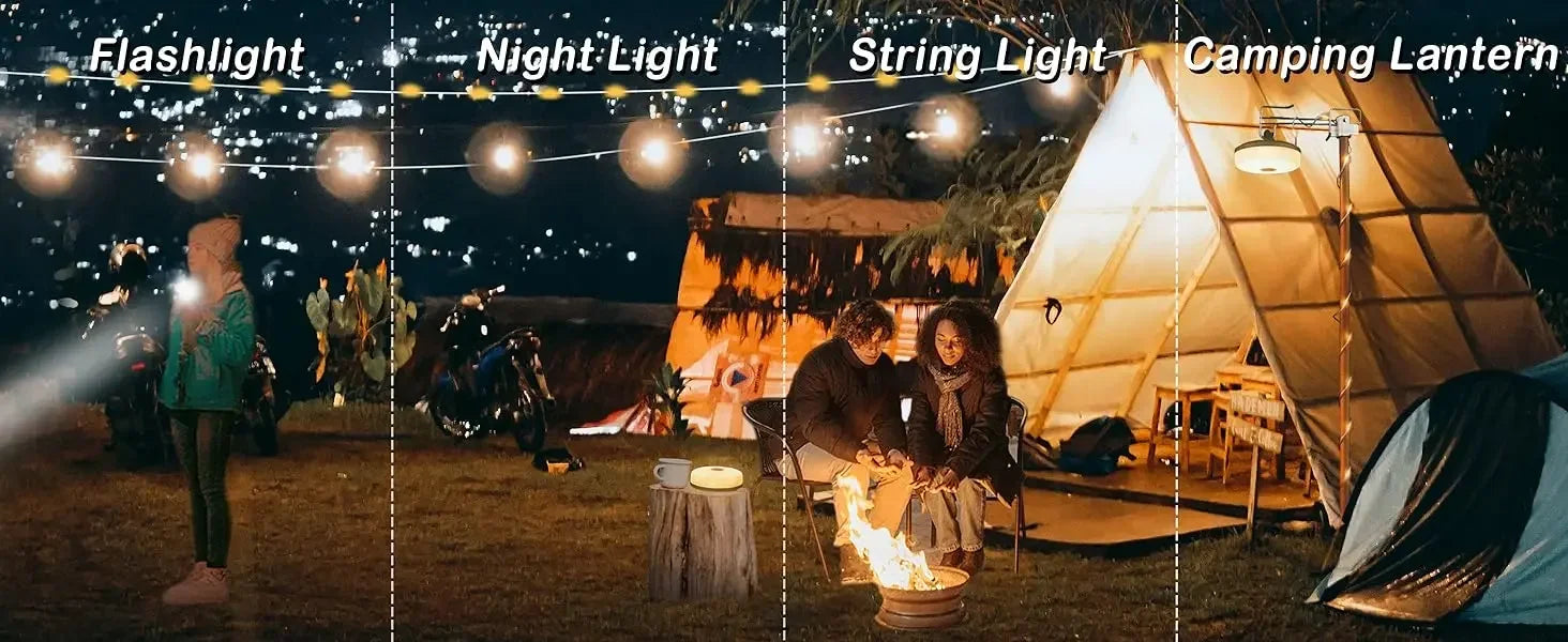 LED-Lichterkette , Powerbank & Taschenlampe