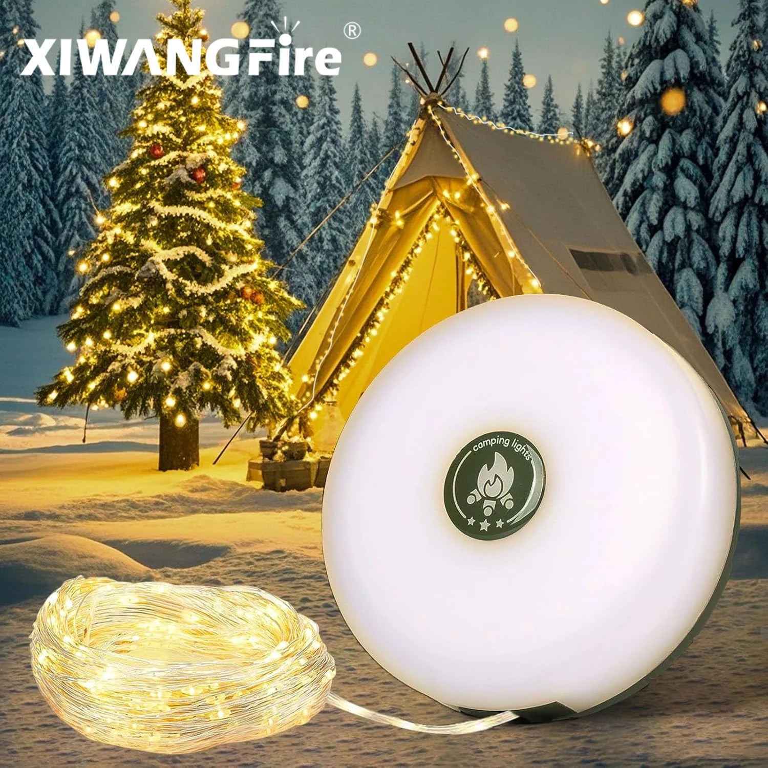 LED-Lichterkette , Powerbank & Taschenlampe